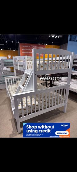 Twinfulll White Bunkb3d With Orthopedic Matres!!!