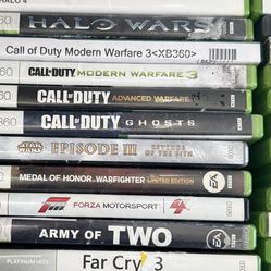 Xbox 360 Games $5 Each