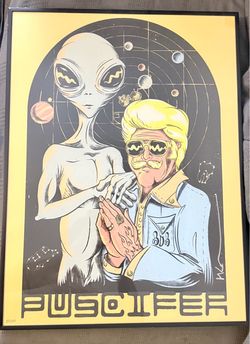 Puscifer (22/250) Limited Edition Framed Poster Autographed by Maynard (TOOL)