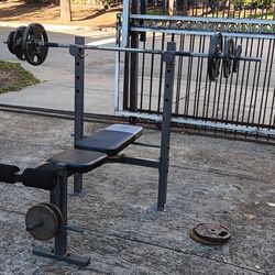 Weight bench with 95 pounds
Located (5900 Lewis st Dallas TX 75206)
No holds and cross posted