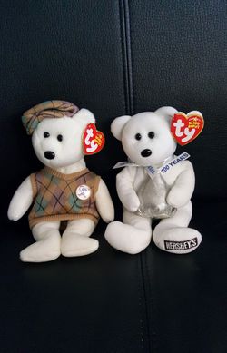 ty Beanie Babies Golfer and 100 years Hershey's collection