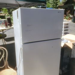 White Garage Fridge Refrigerator 