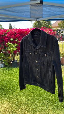 Among equals black Jean jacket