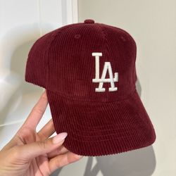 Los Angeles dodgers corduroy adjustable baseball cap