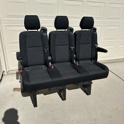 2025 Mercedes Benz Sprinter OEM 3 Seater RECLINER Bench Seat Seats 
