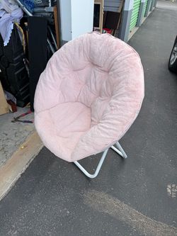 Fluffy Pink Chair