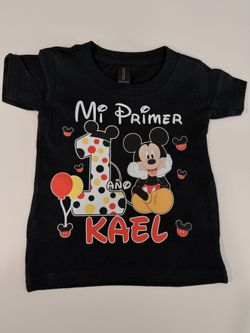 Mickey Mouse birthday shirts