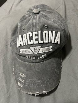 Barcelona Spain Distressed Baseball Cap