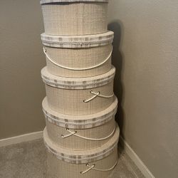 5 Nesting Hat Boxes