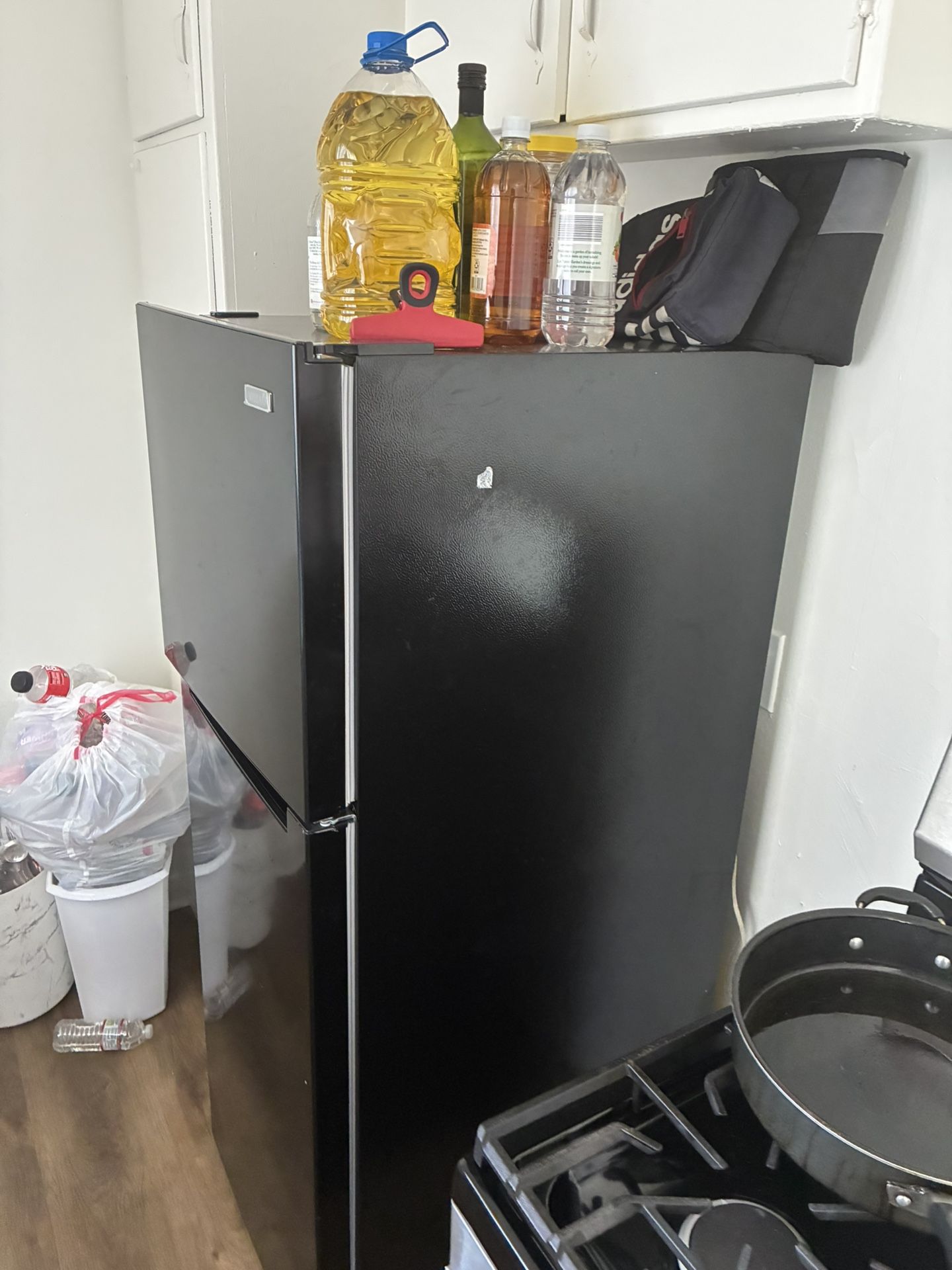 Black refrigerator