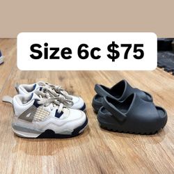 Jordan’s & Yeezy Size 6c Both For $75