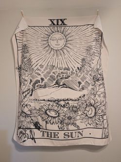 Sun tarot tapestry