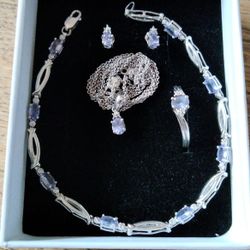 Tanzanite Jewelry Set