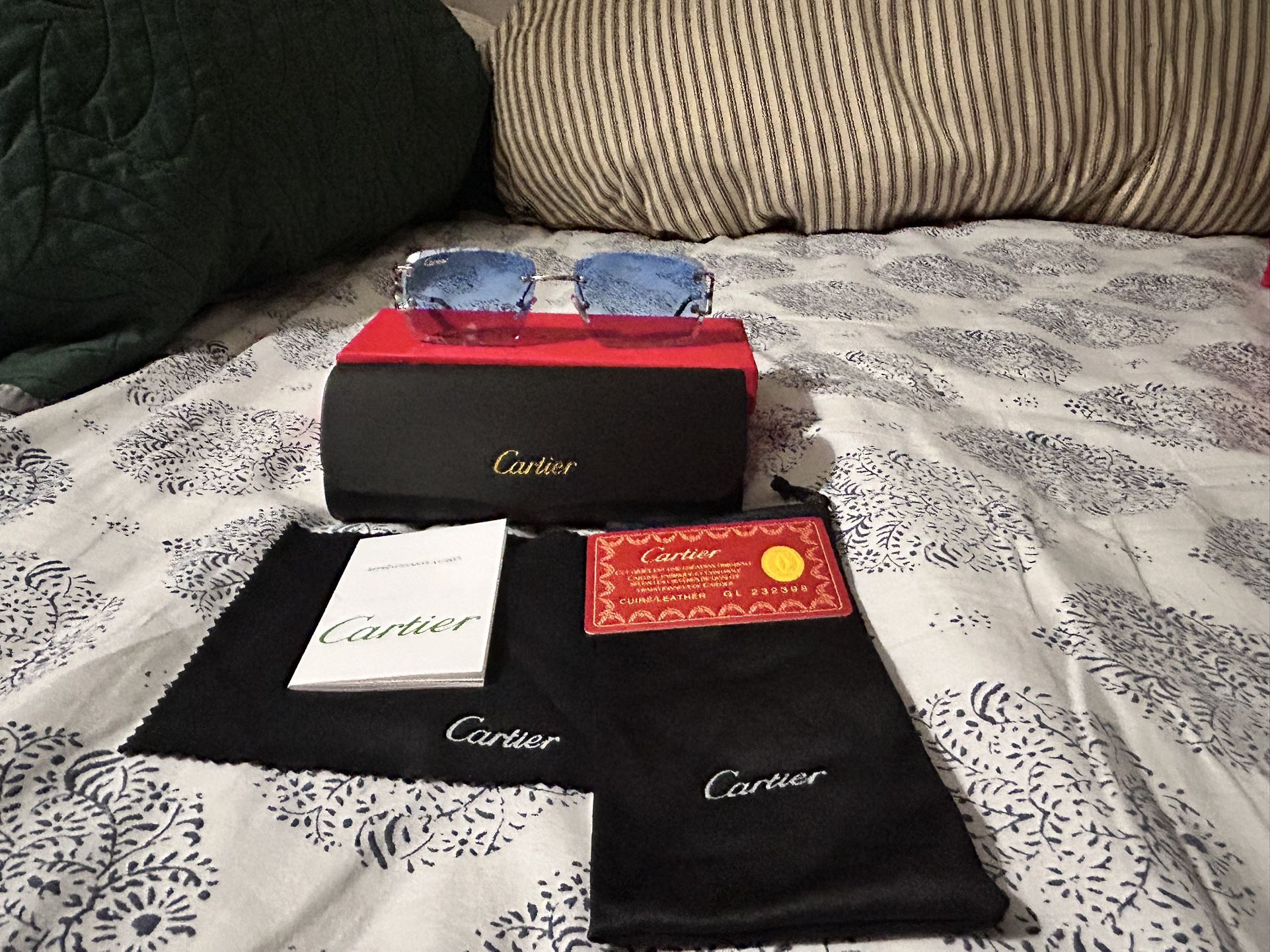 BRAND NEW!! Cartier glasses Blue