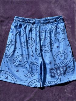 Blue Paisley shorts