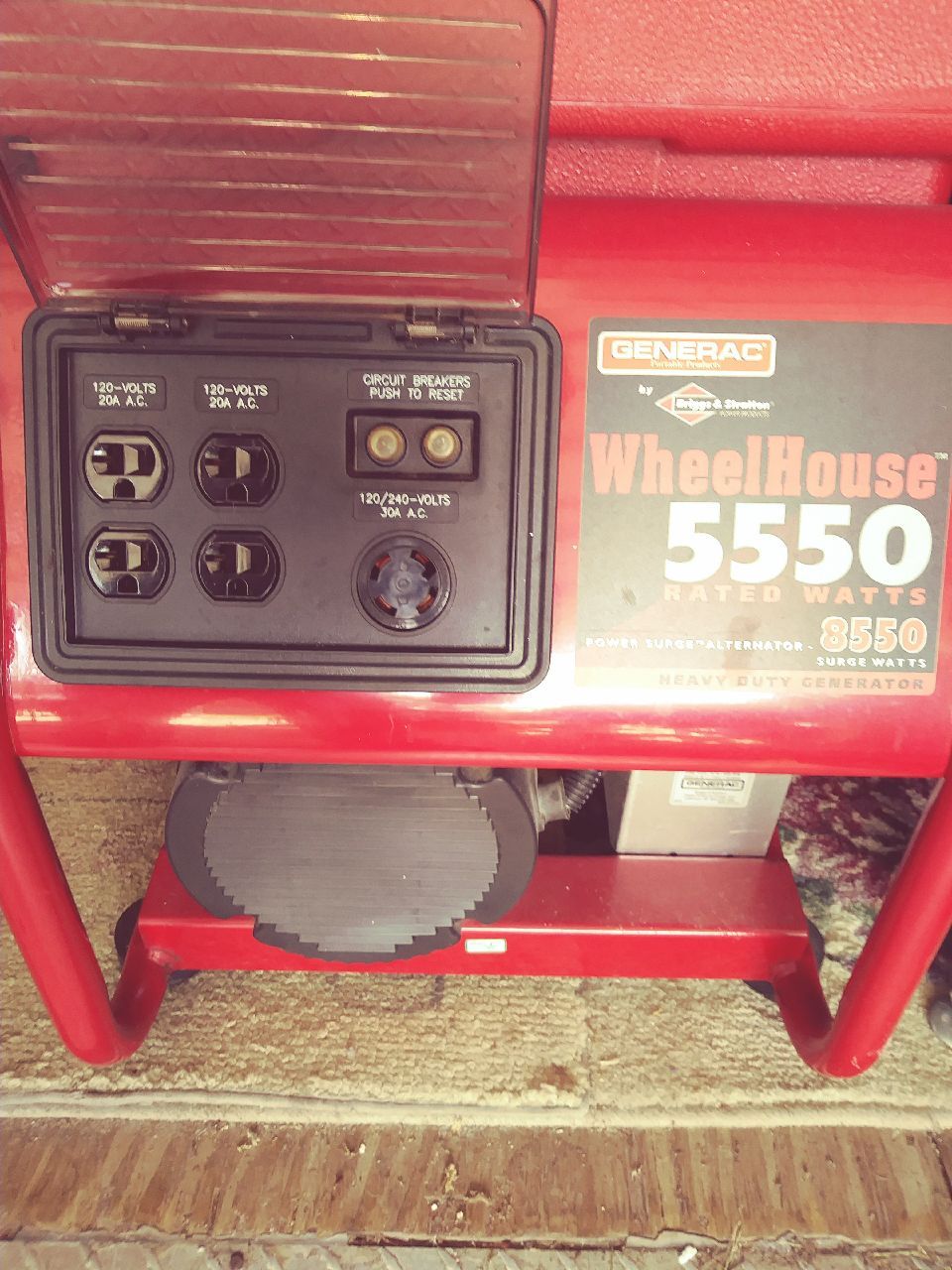 Generac wheelhouse 5550 generator