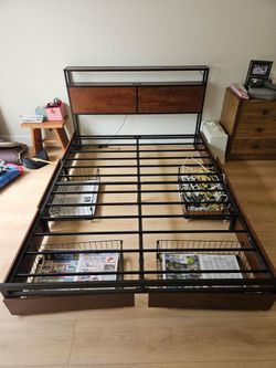 Queen bed frame