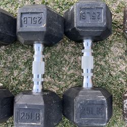 25 Lbs Dumbbells 