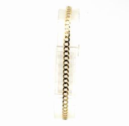 Men’s Or Women’s 10k Yellow Gold 7” Inch 3mm Curb Link Bracelet GP3127657