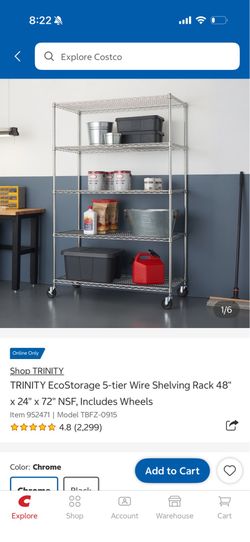 Chrome wire rack shelf