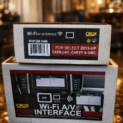 CRUX WVIGM-04M WiFi A/V Interface for Cadillac Chevy GMC 2013+ Smartphone Mirroring NEW