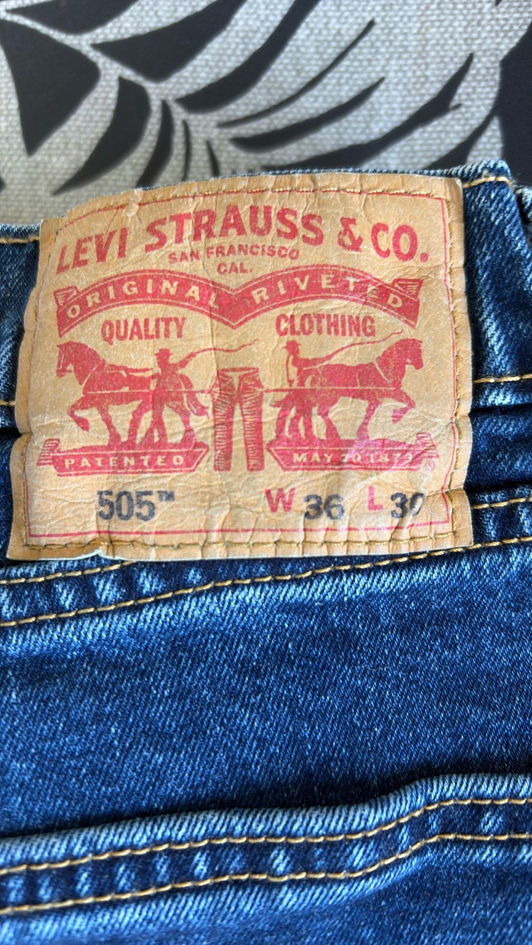 Levi 501 Jeans 36”x30”