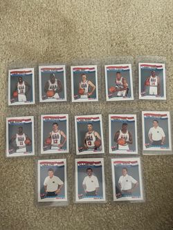 1992 NBA Hoops USA Dream Team Card Set