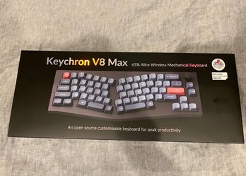 Keychron V8 Max Alice QMK Wireless Mechanical Keyboard Hot Swap Gateron Red