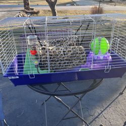 Hamster Cage 40 X 18 Comes With All The Extras Bowl Wheel Watering Bottle And Some Extra Stuff