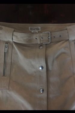 Michael kors leather skirt