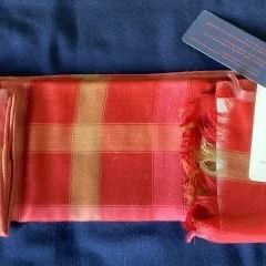 Warm And Cozy! Pure Wool!  Scarf / Shawl / Stole - Shingora- Red