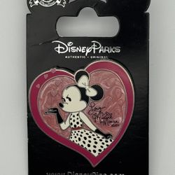 Disney Minnie Mouse Love XOXO Pin NEW