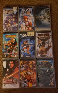Sony psp video game lot complete with box manual