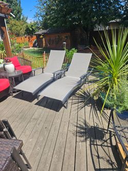 Wave resort style chaise lounge chairs