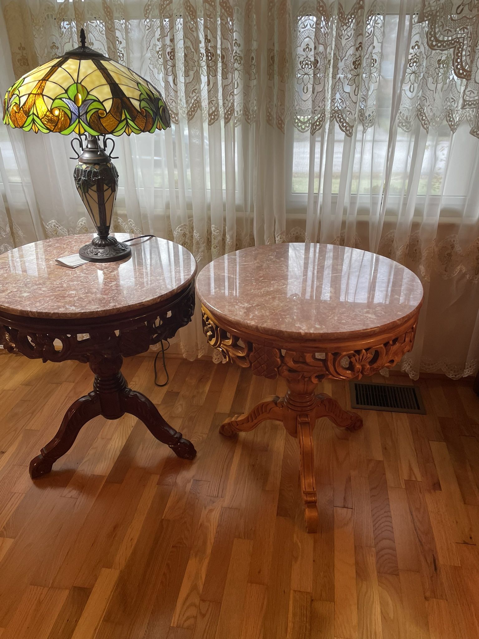 Beautiful Marble Top Side Tables