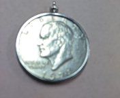 Dollar coin pendant