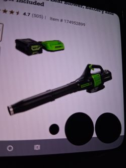 Greenworks pro blower