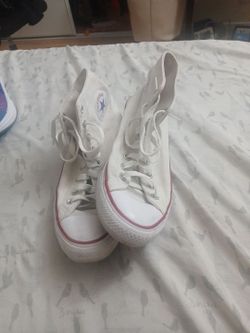 White Converse size 10