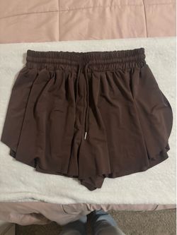 Brown flowy shorts