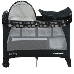 GRACO PACK N PLAY NEWBORN NAPPER LX  with shelves, changing station, and vibration for soothing comfort NEW!