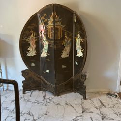 Black Oriental Screen 