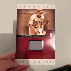 Alex Rodriquez 2003 Game Jersey Baseball Card