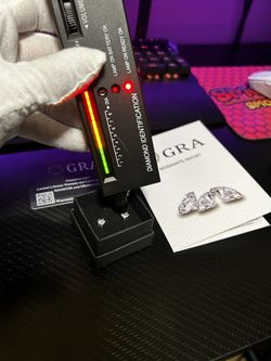 Vss1 Diamond Passing Moissanite Stud Earrings