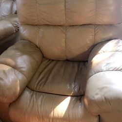 2 leather recliners, Comes Apart, Good Condition, Comes From Smoke Free Home.