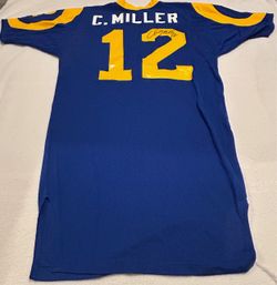 Russell Athletic C. Miller #12 Rams Signed Football Jersey Size 48