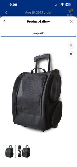 NEW Paws & Pals Rolling Pet Carrier Breathable Travel Carrier