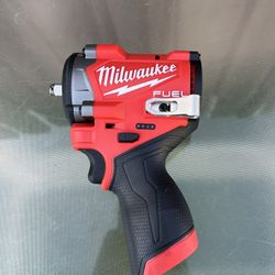 Milwaukee M12 Fuel Brushless 3/8” Stubby Impact Wrench TOOL ONLY / NEW