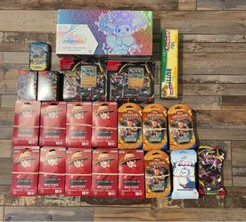 POKEMON ONE PIECE LORCANA LOT PRICES BELOW