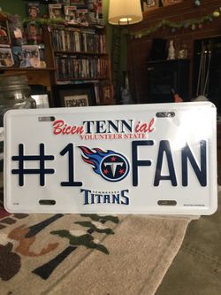Brand New Titans License Plate !!