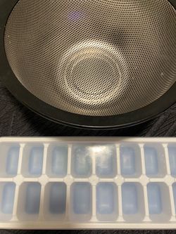 Ice tray and strainer